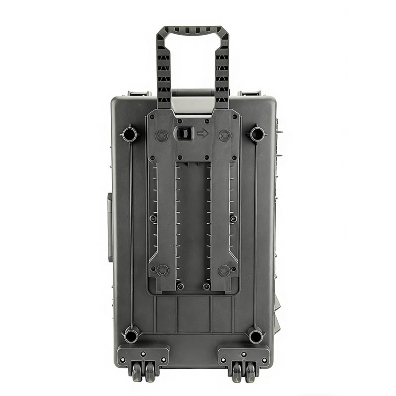 Utrustning hård låda med teleskopisk dragstång