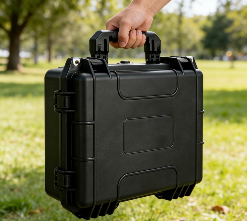 Ergonomisk handhållen hårdbox