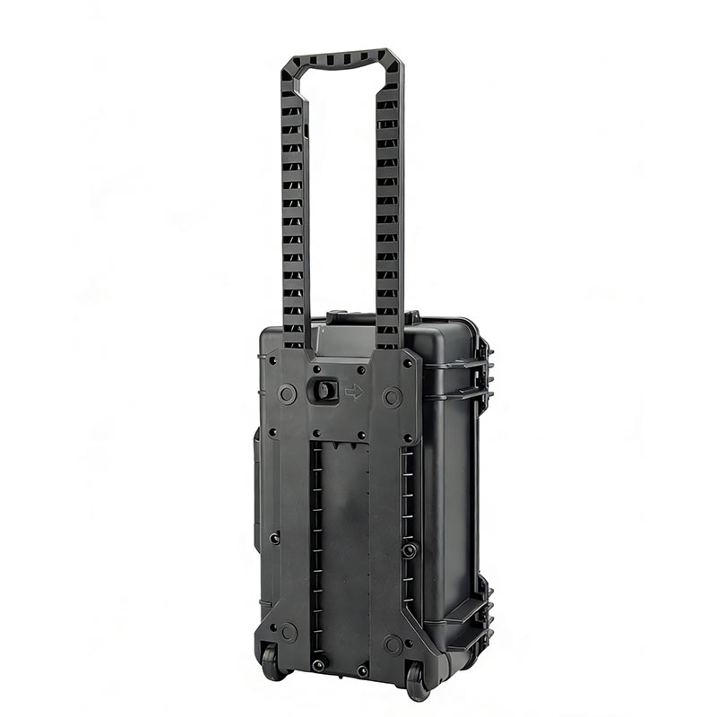 Mobil hårdlåda med remskiva dragstång